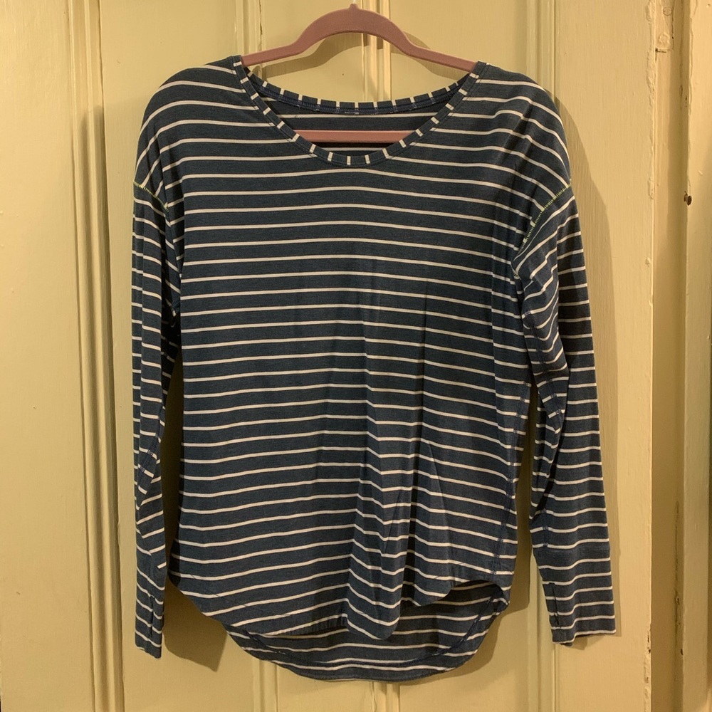 Lululemon Long Sleeved Striped Rulu Shirt